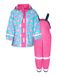 PLAYSHOES Functioneel pak 'Eulen' lichtblauw / pink / rosa / wit
