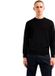 ARMANI EXCHANGE Pull en laine mérinos à col rond - Noir