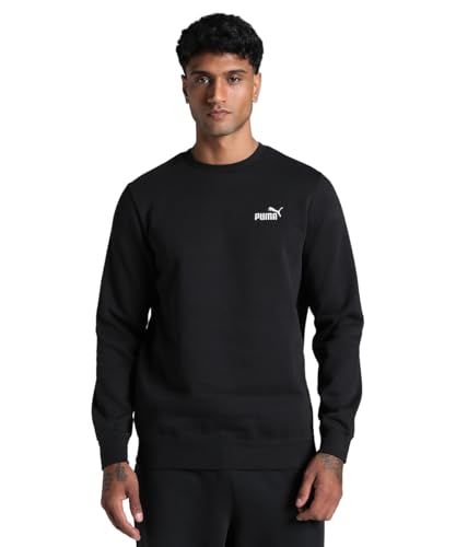 PUMA ESS Small No. 1 Logo Crew FL Unisex Trui - Puma Black