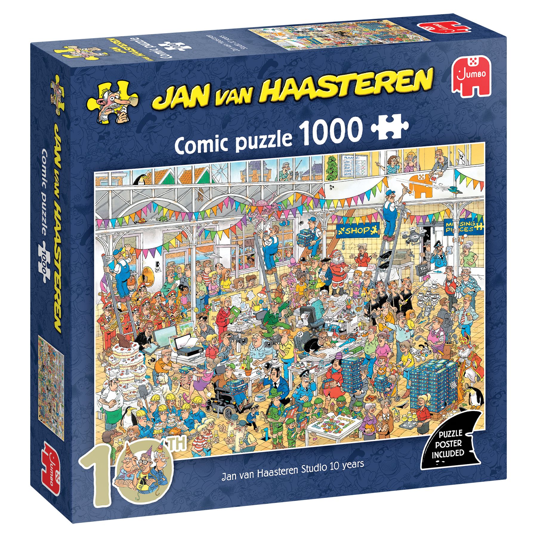 Jumbo Jan van Haasteren Studio 10 Jaar Legpuzzel 1000 Stukjes