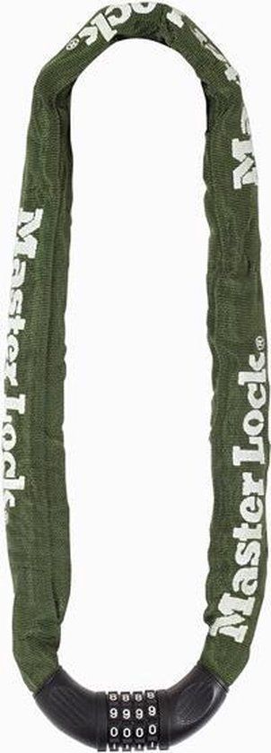 MasterLock Stalen Kettingcijferslot 1,5mx8mm 8028EURD - Groen/Zwart