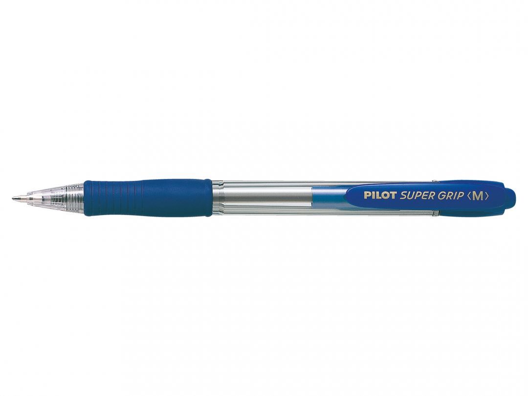 Pilot Super Grip Medium Blauw, Transparant