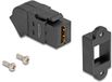 Delock HDMI haaks (45°) Keystone module | met inbouwframe | HDMI2.1 (8K 60Hz + HDR) | zwart