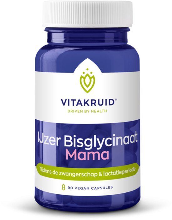 Vitakruid IJzer Bisglycinaat Mama - 90 vegacapsules