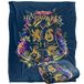 LOGOVISION Harry Potter Zweinstein Multi-gekleurde bloemen Crest officieel gelicentieerde Silky Touch Super Soft Throw Deken 50 "x 60"