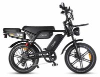 OUXI V8 Ultra - Vélo électrique Fatbike incl. kettingslot - 20 pouces - moteur 250W - Autonomie jusqu'à 60 km - 7 vitesses - Freins à disque hydrauliques - Batterie 1440Wh - Noir