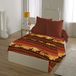 HOME LINGE PASSION Beddengoed, 4-delig, 240 x 300 cm, Safari, Microvezel, Bruin-Geel