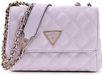 GUESS Giully II Mini Compound Convertible Flap Bag Lilac paars