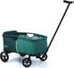 Merkloos Bolderwagen Eco Light Stabiel Inklapbaar met Zitkussen - 1 Kind - Belastbaar tot 50 kg - Groen