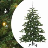 vidaXL Sapin de Noël artificiel Vert 150 cm PVC et Acier