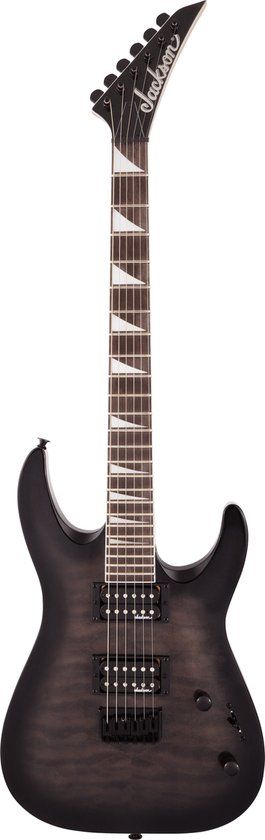 Jackson JS Series Dinky Arch Top JS32Q DKA HT - Transparent Black Burst