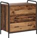 vidaXL Ladekast Oud hout 70 x 39,5 x 71 cm Bewerkt hout