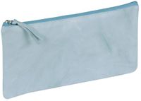 Clairefontaine 410178C - Platte Schooletui 22x11cm, Hemelsblauw Lamsleer
