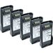 Vhbw 5x Remplacement Batterie Pour Kenwood Knb-n4 Knb-n4m Pour Radio Talkie-walkie (2600mah, 7,4v, Li-ion)