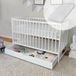 Kids Collective Babybett Kinderbett Gitterbett 60x120 Set mit Schublade, aus hochwertigem Kiefernholz, viel Stauraum, mit Matratze