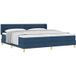 Prolenta Maison Exclusive - Boxspringbed met hoofdeinde, blauw, 200 x 200 cm, gestoffeerd