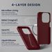 kwmobile hoes met 2x screenprotectors voor Samsung Galaxy A57 5G – screenprotector van gehard glas – draadloos opladen – bordeaux-violet