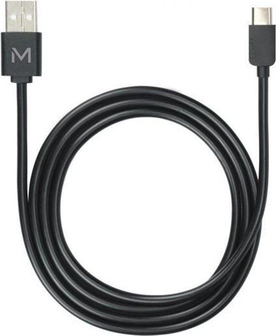 Mobilis USB-kabel USB Type-C - Zwart