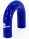 Bonrath Siliconen slang 180 graden bocht - Lengte:50mm - Ø16mm - Blauw
