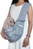 Holland Connections Sac à dos pour chien jusqu'à 10 kg - Sac de transport pour chien - Sac pour chien - Harnais pour chien avec laisse ouverte réglable - Convient aux petits chiens et chats - Sac de voyage - Harnais de voyage extérieur - Harnais de 12 cm - Gris