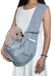 Holland Connections Sac à dos pour chien jusqu'à 10 kg - Sac de transport pour chien - Sac pour chien - Harnais pour chien avec laisse ouverte réglable - Convient aux petits chiens et chats - Sac de voyage - Harnais de voyage extérieur - Harnais de 12 cm - Gris