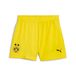 PUMA Borussia Dortmund 24/25 short voor Dames, Zwart/Geel, Maat S