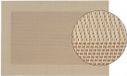 Merkloos Tafel Placemats - 6x stuks - beige - gevlochten - 45 x 30 cm - onderleggers