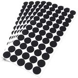 Adsamm® 300 x Zelfklevende Viltglijders Zwart Ø 20 mm Rond 3.5 mm Dik