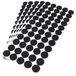Adsamm® 300 x Zelfklevende Viltglijders Zwart Ø 20 mm Rond 3.5 mm Dik