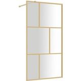 Maison Exclusive Paroi de douche avec verre ESG transparent doré 115x195 cm