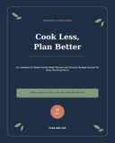Cook Less, Plan Better: An Undated 12-Week Family Meal Planner and Grocery Budget Journal for Busy Working Moms