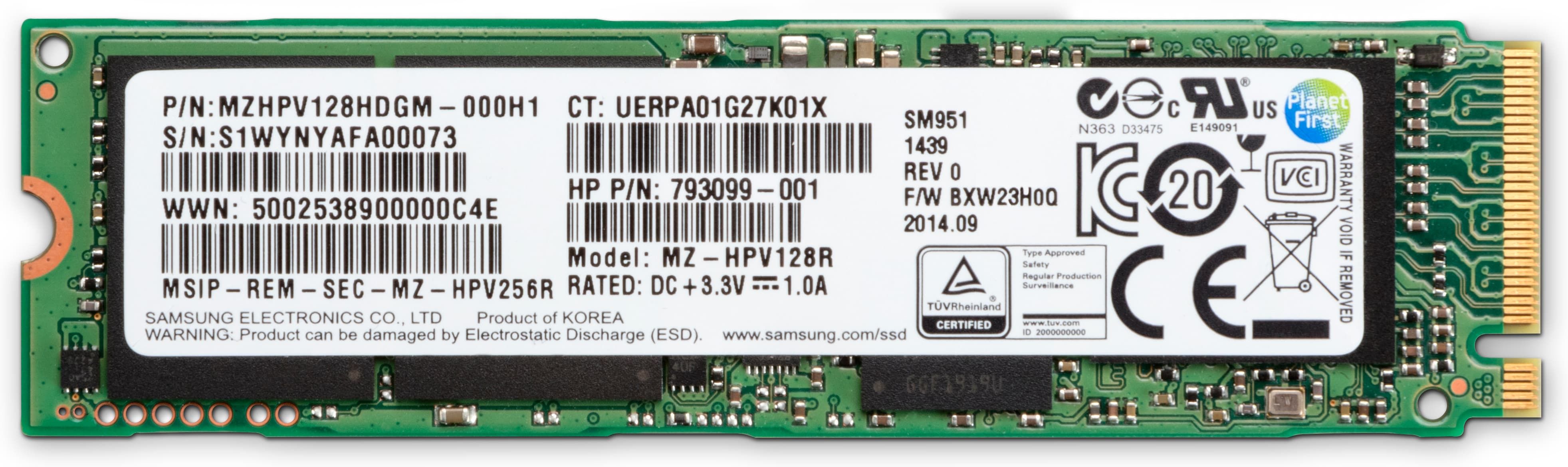 HP Z Turbo Drive 512GB M.2 PCIe NVMe SSD for Z8 G4