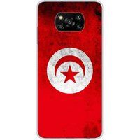 Tunesische vlag Siliconen hoesje compatibel met Xiaomi Poco X3, Xiaomi Poco X3 Pro
