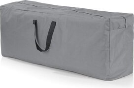 Hoberg Kussen Opbergtas | Geschikt voor 4 hoge rugkussens | Extra lange rits, Robuust, Weerbestendig, UV-bestendig [130 x 50 x 32 cm]