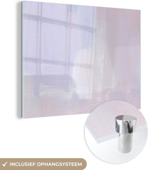 MuchoWow® Glass Painting 40x30 cm - Acrylic Glass Painting - Pastel - Paint - Design - Photo on Glass - Paintings