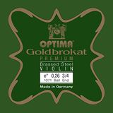 Optima Viool snaren goudbrokaat premium messing 3/4 E 0,26 K medium