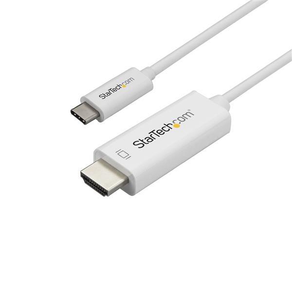 StarTech.com 1m USB C naar HDMI kabel 4K bij 60Hz wit