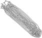 Chaîne en acier inoxydable - Acier galvanisé - Sécurisation des clôtures - Soudé résistant à la corrosion - 4 mètres 1,5 mm - Argent