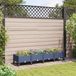 Maison Exclusive Jardinière sur roulettes, bleu-gris, 160 x 40 x 29 cm, en plastique PP