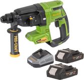 Procraft PHA40bb accu-boorhamer 20 V 2,6 J SDS plus borstelloos + 2x accu 2,0 Ah + oplader