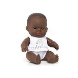 Miniland 31123 - Baby (Afrikaanse jongen) 21 cm