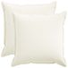 vidaXL - Taie d'oreiller - 2 pièces - Bois - Blanc - 60 x 60 cm - Lin artificiel