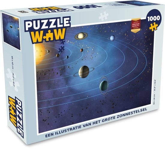 MuchoWow Puzzel het grote zonnestelsel - Legpuzzel - Puzzel 1000 stukjes volwassenen