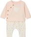 Vertbaudet Babyset sweater en broek lichtroze