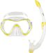 Mares Pure Vision snorkelset voor volwassenen geel - doorzichtig