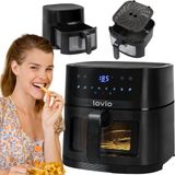 Lovio PureFry XL - Heißluftfritteuse - WLAN-fähig - 6L - Touchscreen