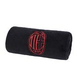 AC Milan Blanket Officieel product, deken/plaid Pet, 100 x 150 cm van coral fleece, uniseks, volwassenen, zwart, eenheidsmaat