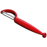 Silit Pelaro dunschiller 21 cm, tomaten- en groenteschiller rood, roestvrij staal, vaatwasmachinebestendig