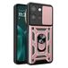Motorola Coque Hybride à Anneau Rotatif avec Protection pour Appareil Photo - Rose Doré