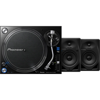 Pioneer PLX-1000 + Pioneer DJ DM-50D-BT Zwart